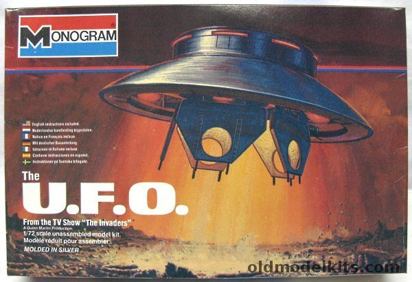 Monogram 1/72 The UFO from 'The Invaders' TV Series (ex-Aurora), 6012 plastic model kit